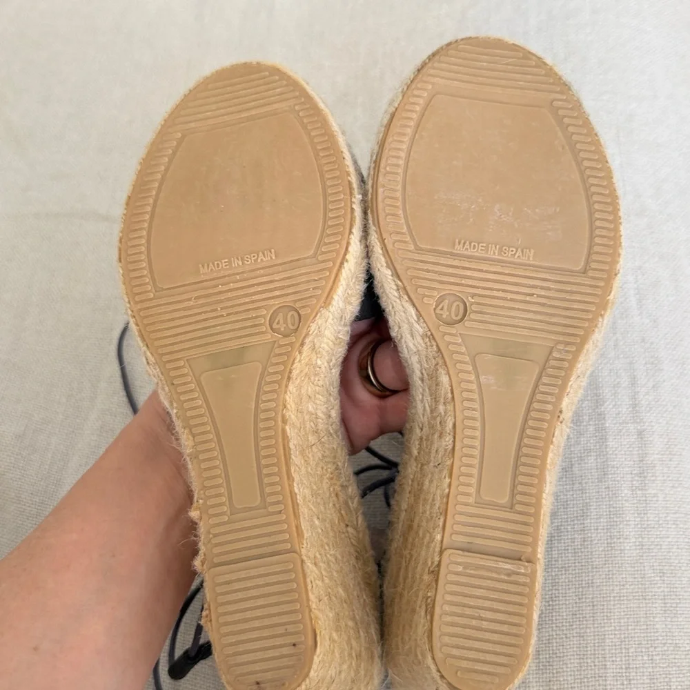 Free People black espadrille